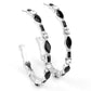 There Goes The Neighborhood - Black Hoop Earring