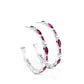 There Goes The Neighborhood - Pink Hoop Earring