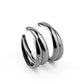 Colossal Curves - Black Hoop Earring