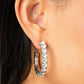 CLASSY is in Session - White Hoop Earring