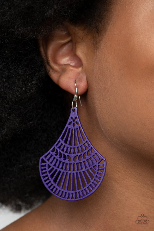 Tropical Tempest - Purple Earring