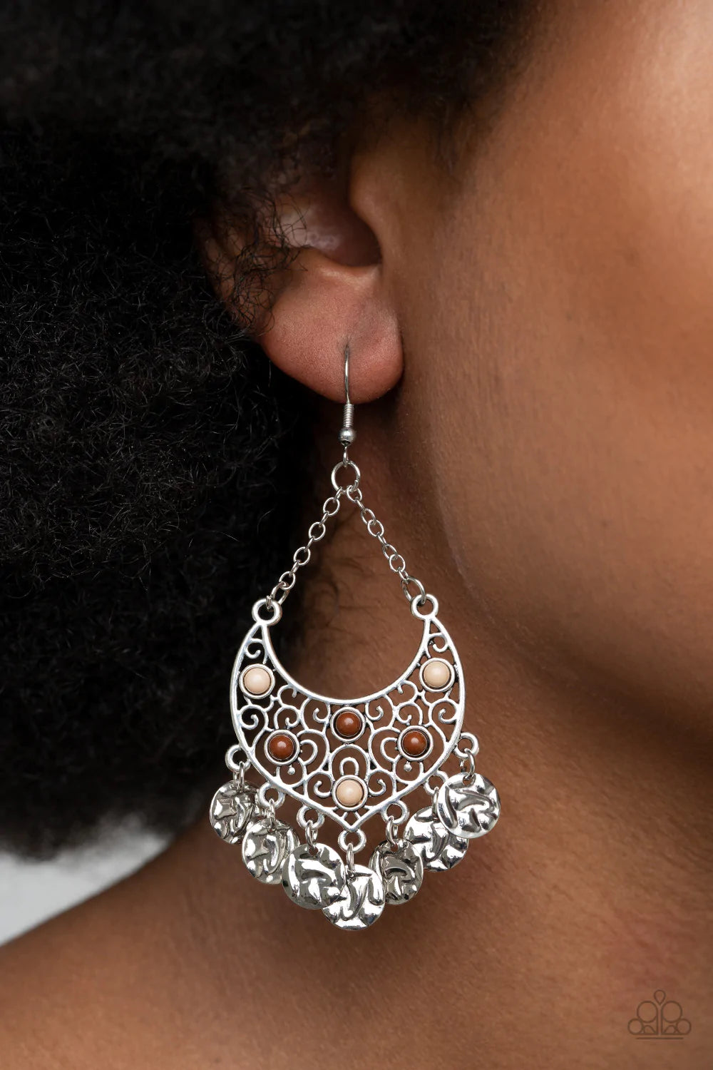 Musical Murals - Brown Earring