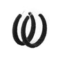 TWINE and Dine - Black Hoop Earring