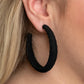 TWINE and Dine - Black Hoop Earring