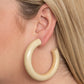 I WOOD Walk 500 Miles - White Hoop Earring
