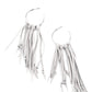No Place Like HOMESPUN - Silver Hoop Earring