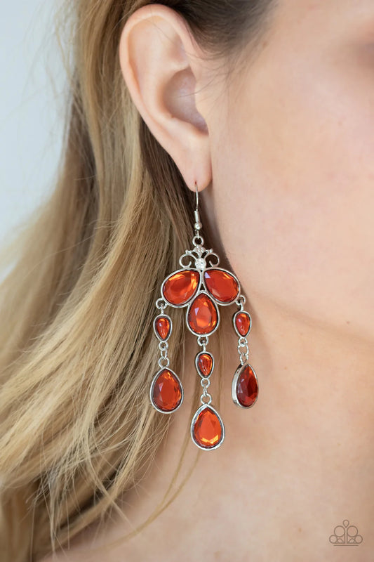 Clear The HEIR - Orange Earring