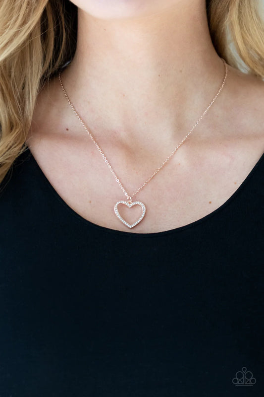GLOW BY Heart - Rose Gold Necklace