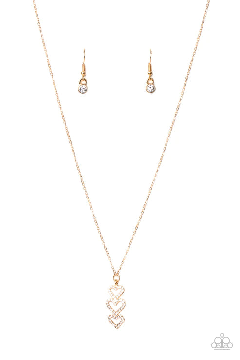 With All Your HEARTS - Gold Necklace