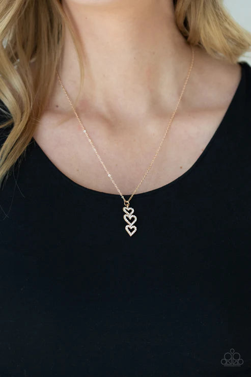 With All Your HEARTS - Gold Necklace