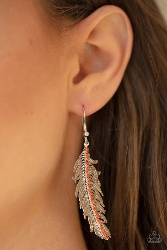 Fearless Flock - Orange Earring
