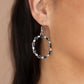 Crystal Circlets - Blue Earring
