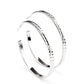 TREAD All About It - Silver Hoop Earring