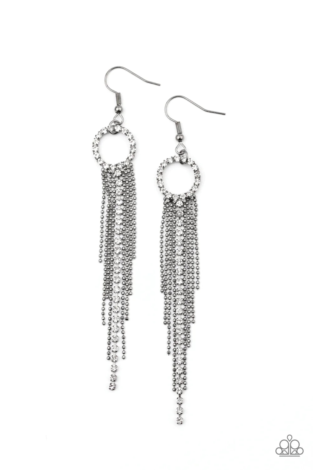 Pass The Glitter - Black Earring