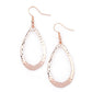 BEVEL-headed Brilliance - Rose Gold Earring