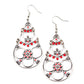 Garden Melody - Red Earring