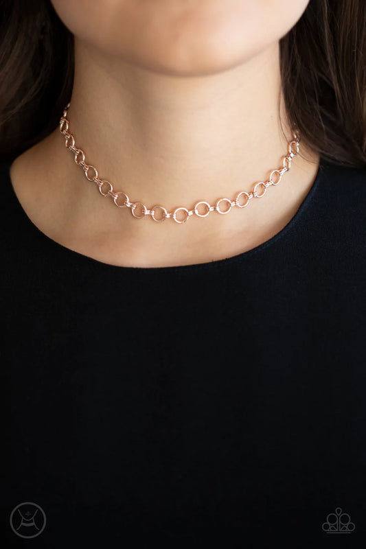 Insta Connection - Rose Gold Choker Necklace