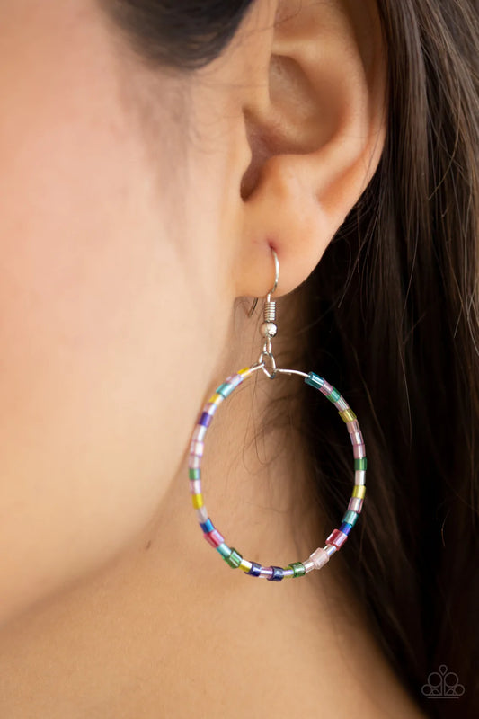 Colorfully Curvy - Multi Earring
