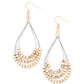 Off The Blocks Shimmer - Gold Earring