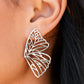 Butterfly Frills - Silver Post Earring