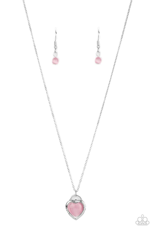 A Dream is a Wish Your Heart Makes - Pink Necklace