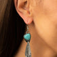 Going-Green Goddess - Blue Earring