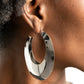 Going OVAL-board - Silver Hoop Earring