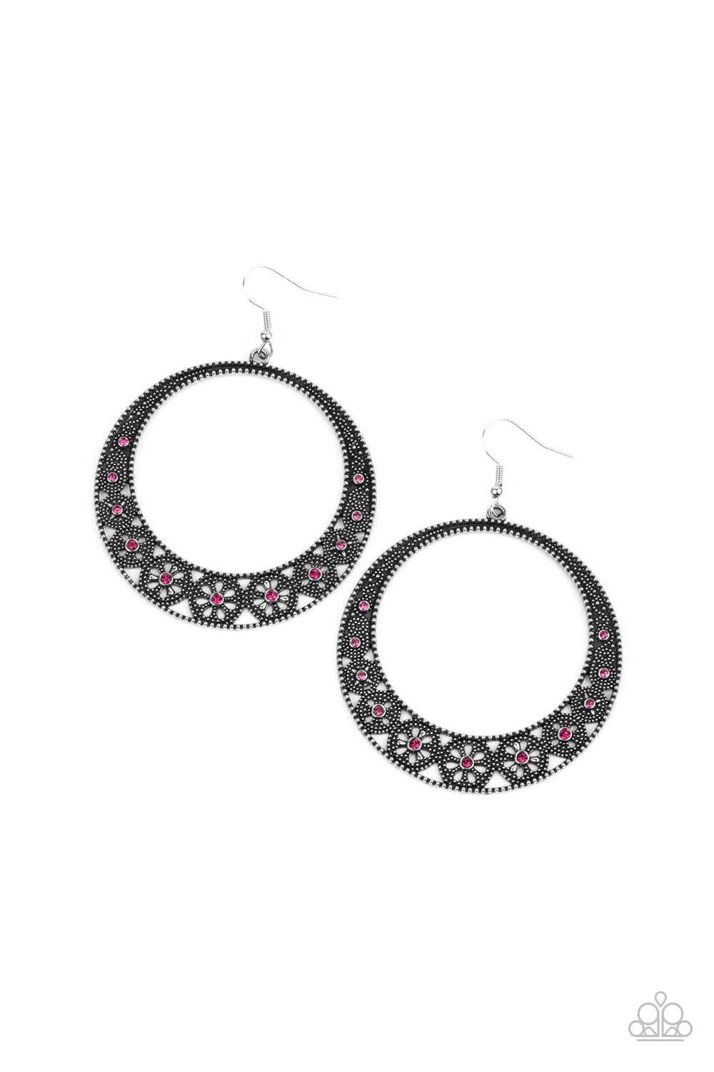 Bodaciously Blooming - Pink Earring