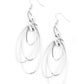 OVAL The Moon - Silver Earring
