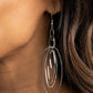 OVAL The Moon - Silver Earring