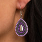 Beaded Bonanza - Purple Earring