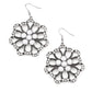 Dazzling Dewdrops - White Earring