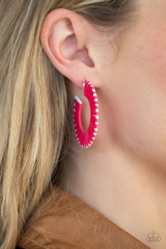 Everybody Conga! - Pink Hoop Earring