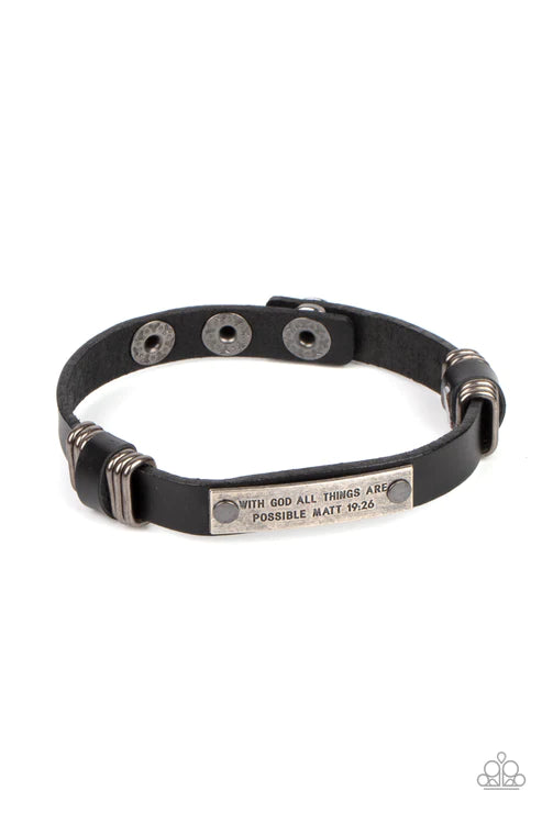 Make It Possible - Black Urban Bracelet