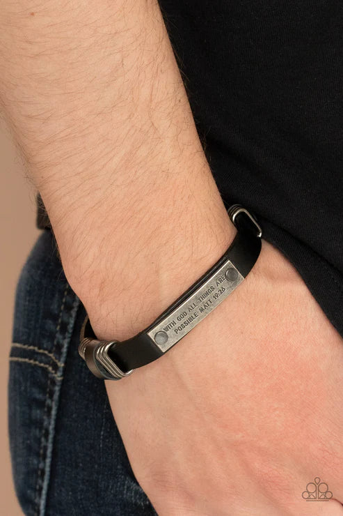 Make It Possible - Black Urban Bracelet