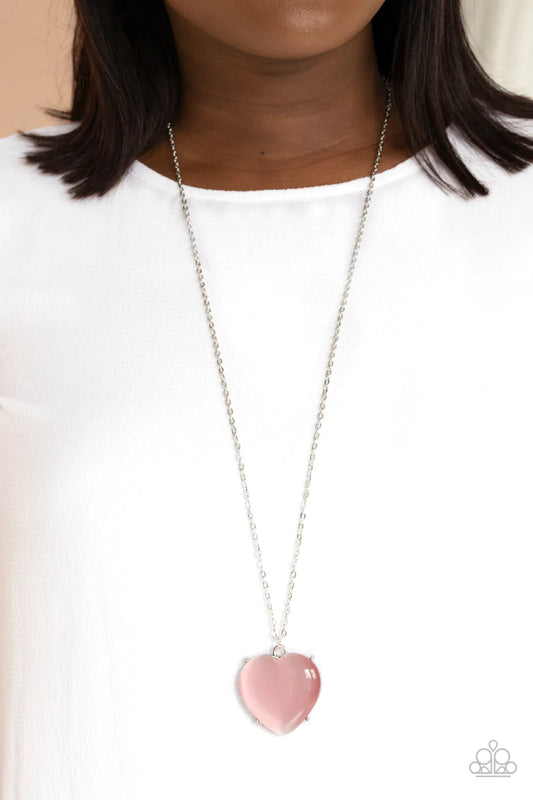 Warmhearted Glow - Pink Necklace