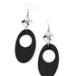 Retro Reveal - Black Earring