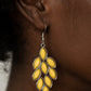 Flamboyant Foliage - Yellow Earring