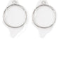 Clear The Way! - White Post Earring