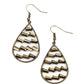 Glitzy Grit - Brass Earring