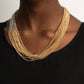 Metallic Merger - Gold Necklace