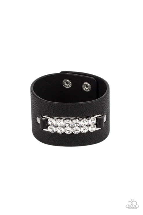 Runway Rebellion - Black Urban Bracelet