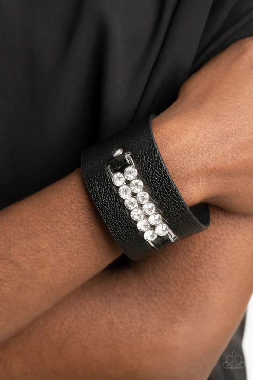 Runway Rebellion - Black Urban Bracelet