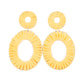 Foxy Flamenco - Yellow Post Earring