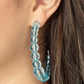 In The Clear - Blue Hoop Earring