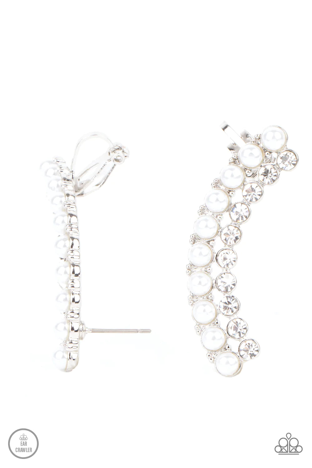 Doubled Down on Dazzle - White Post Ear-Crawler