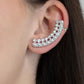 Doubled Down on Dazzle - White Post Ear-Crawler