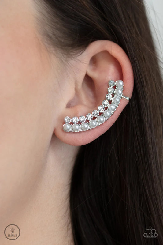 Doubled Down on Dazzle - White Post Ear-Crawler