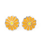Budding Out - Orange Post Earring