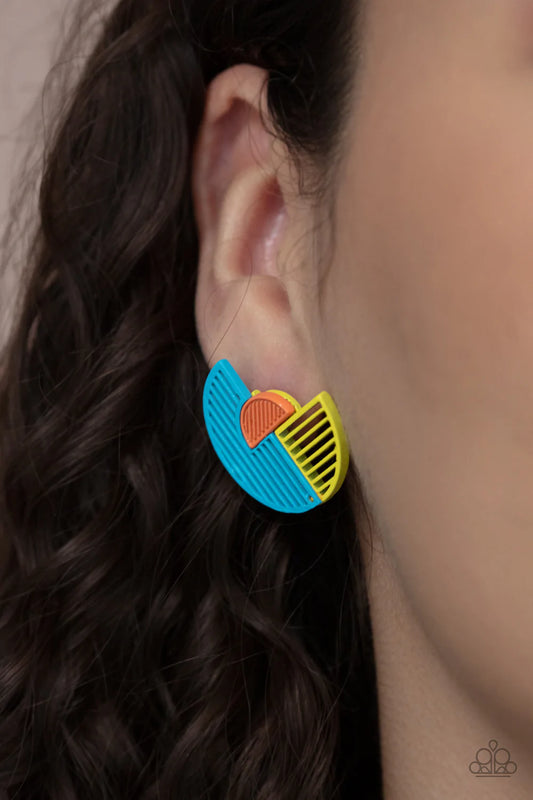 It's Just and Expression - Blue Post Earring